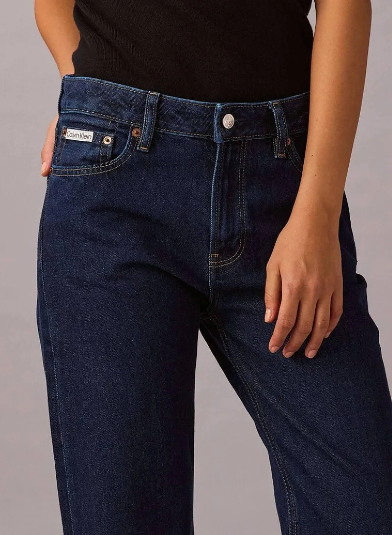 Calvin Klein Jeans TRUE INDIGO Signature 90s Straight Jeans for Women | Best Price UAE
