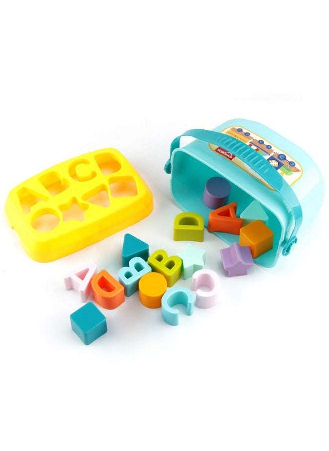 Kiti Kits KITI KITS Baby's First Building Blocks for Baby Kids -Alphabets and Shapes Learning (Multicolor)  - Image 1