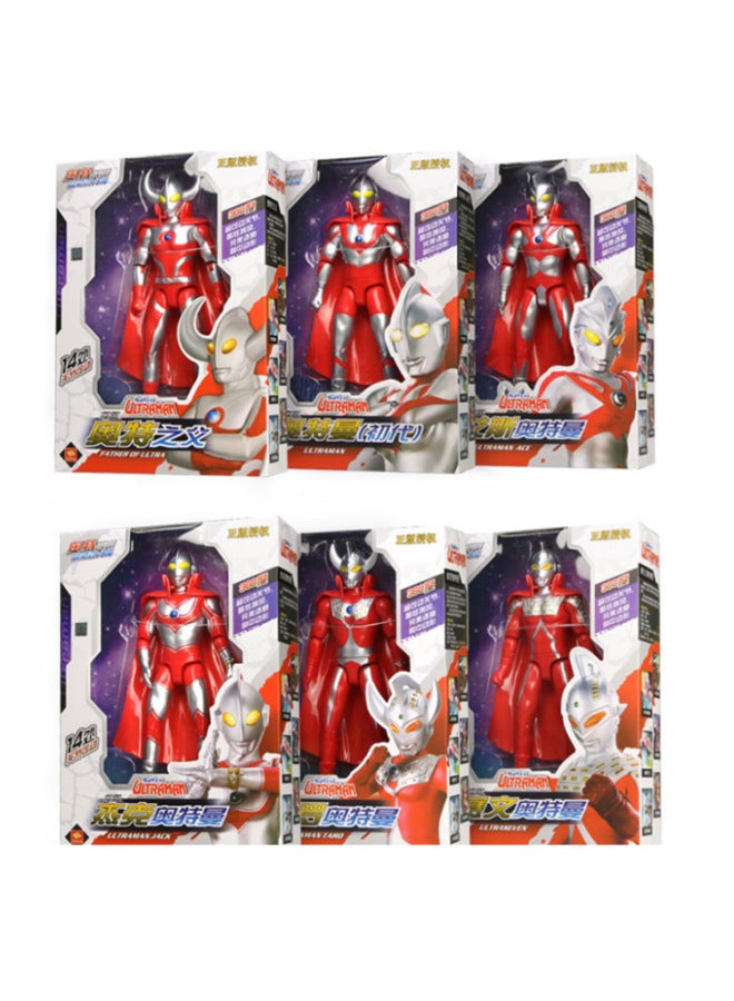 A Generation Of Jinjiang Genuine Multi-joint Movable Ott Five Brothers Model To Send Cape Children Altman Toys-Color:Father Of 40cm Sound And Light Ott - Image 2