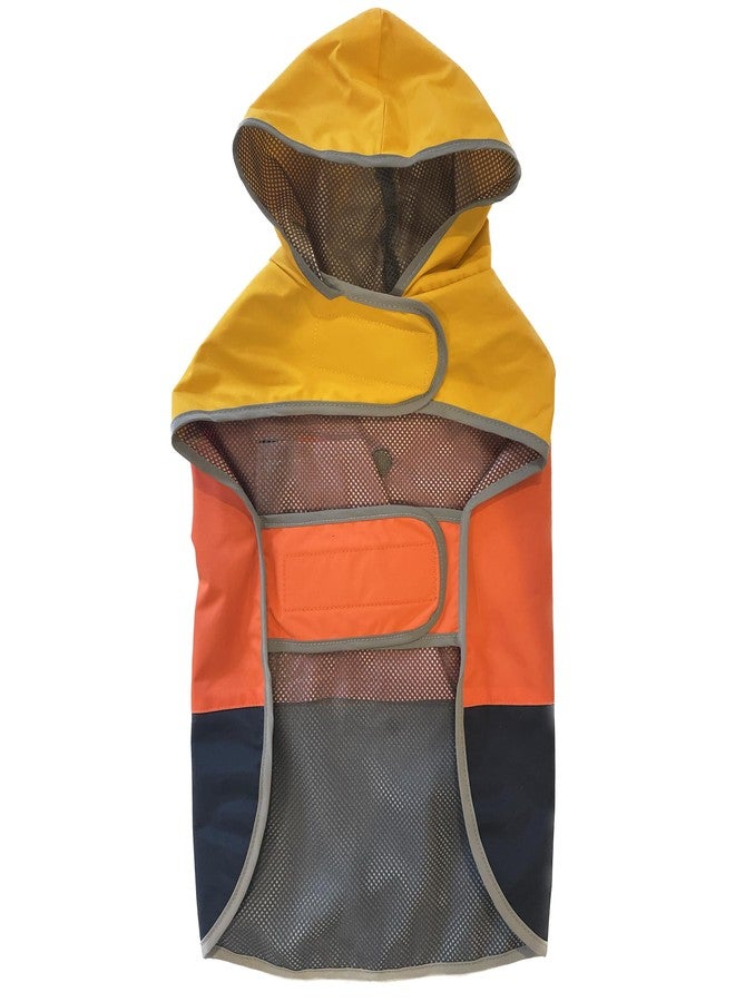 إدي بوار جاكيت إيدي باور E23210S رافينا المقاوم للرياح للكلاب، بألوان متداخلة، مقاس صغير، برتقالي وأزرق - Image 4