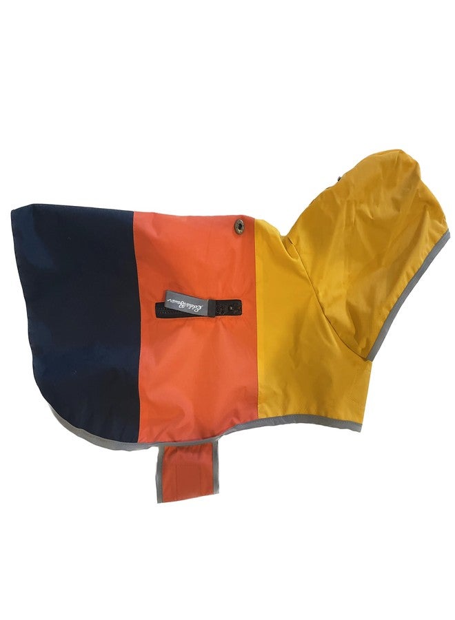 إدي بوار جاكيت إيدي باور E23210S رافينا المقاوم للرياح للكلاب، بألوان متداخلة، مقاس صغير، برتقالي وأزرق - Image 3