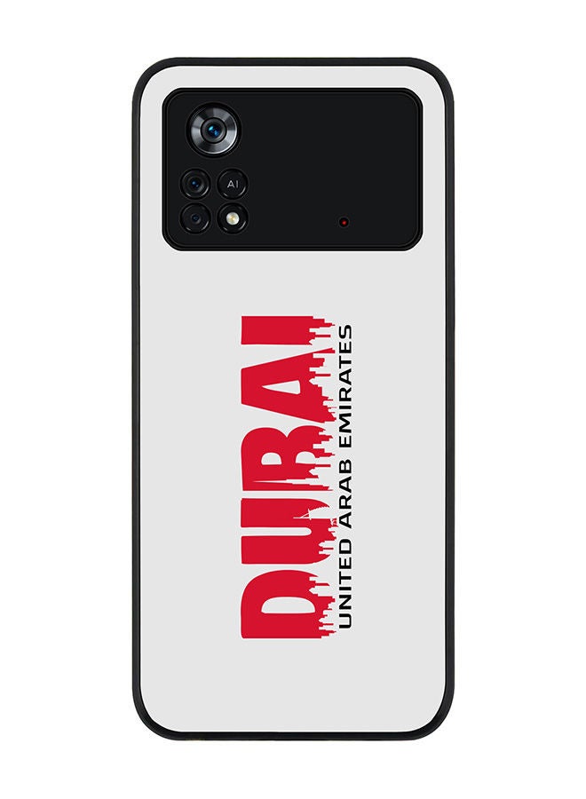 Stylizedd Rugged Black edge case for Poco M4 Pro 4G Slim fit Soft Case Flexible Rubber Edges Anti Drop TPU Gel Thin Cover - Dubai Horizon - Image 1