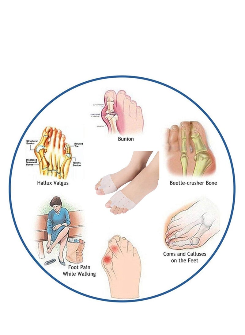 Health Metatarsal Pads of Foot Cushions, Get Pain Relief From Bunions, Blisters, Gout or Arthritis for a More Comfortable Walk