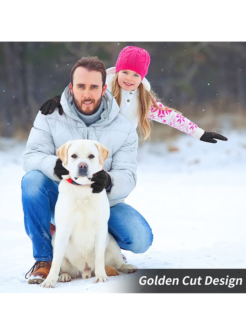 قفازات دافئة مقاومة للماء مع شاشة تعمل باللمس للأطفال، مقاومة للرياح، تصميم مضاد للانزلاق، مثالية للأعمار من 8-10 سنوات، للأولاد والبنات - Image 3