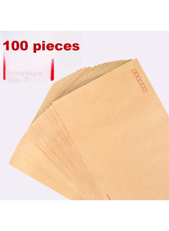 Simaa 100 Sheets Kraft Paper No. 7 Envelopes, 100 Pieces, Standard Postal Envelopes 229*162mm, 6616 - Image 4
