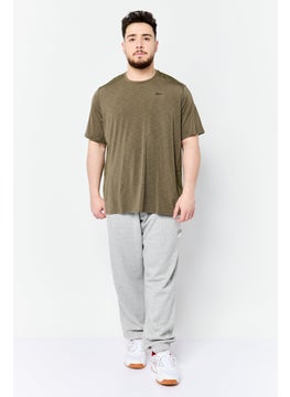 Reebok Men Sportswear Fit Short Sleeve Training T-Shirt, Olive  - Image 3