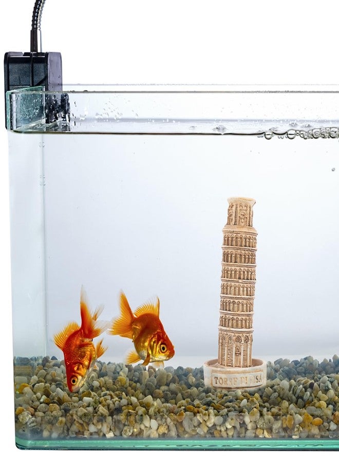 Alasum Mini Leaning Tower of Pisa Model Resin Statue for Fish Tank, Aquarium, Sand Table, Dollhouse, Succulent Pot Decoration - Image 3