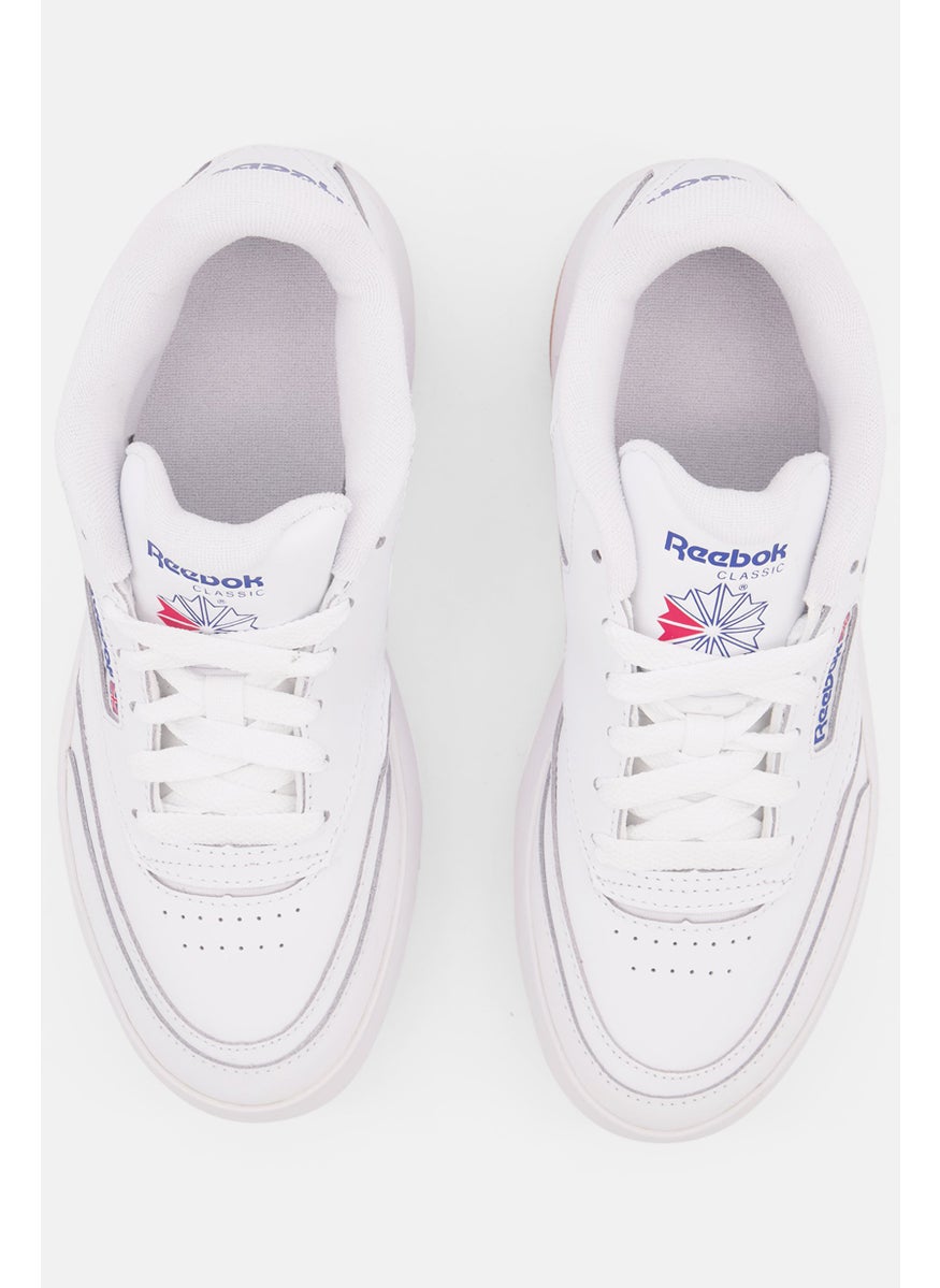 Reebok - Women Lace Up Tennis Sports Shoes, White - Image 1