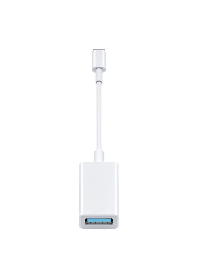 Generic - Applicable To For AppleOtg Mobile Phone Adapter Cable U Disk For Iphone Data Usb3.0 To Lightning Microphone-Interface Form:[USB3.0 + Charging Interface] For AppleOTG (external USB Flash Drive/Camera/mouse/keyboard) - Image 1