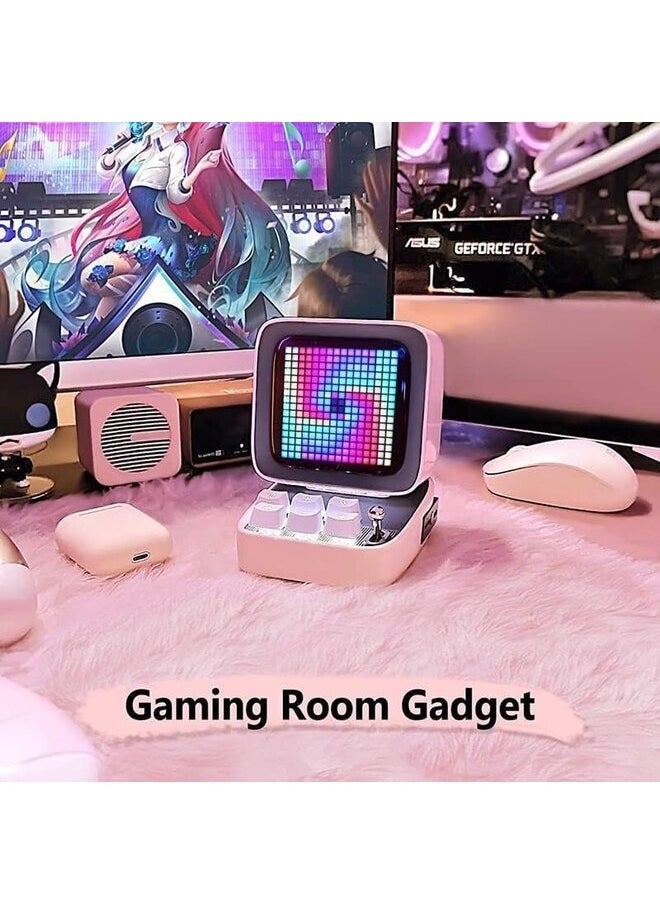 Divoom - Divoom Ditoo Pro Bluetooth Mini Speaker - Pink - Image 1