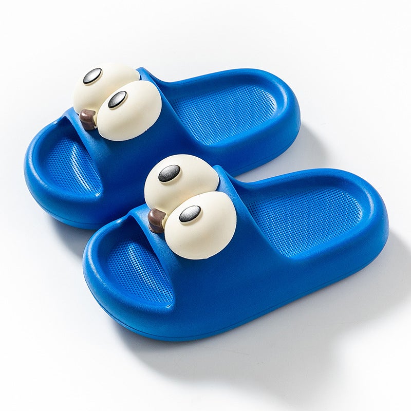 Cute Funky Big-Eye Fashion Sports Kids Summer Sandals Big Eyes-sapphire blue 