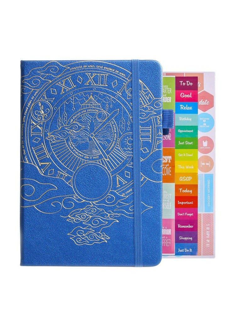 Arabest - A5 Hardcover Weekly And Monthly Life Plan Organizer Notebook With 3 Beautiful Stickers For Daily Productivity, Time Management And Achieving Goals Helps Keep Track Of The Important Things In Life - Image 1