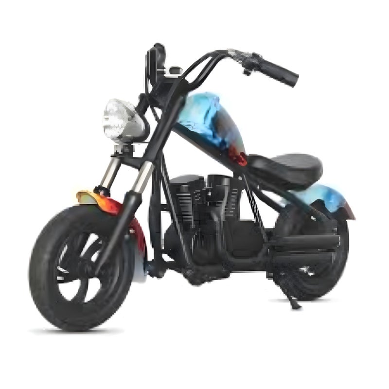 Children's Electric Motorcycle Plus with Colourful Ambient Light, Max. 16 km/h and 60 Minutes Continuous Riding Time for Children/Teenagers