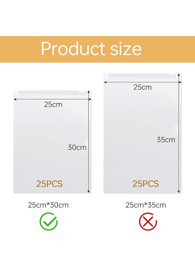 erorex Packing Bag Large Thickened Comforter Quilt Storage Bag Vest Plastic Storage Bags For Moving Collection Carrying Luggage Clothes Storage Bags White 2 25 * 30Cm - Image 2