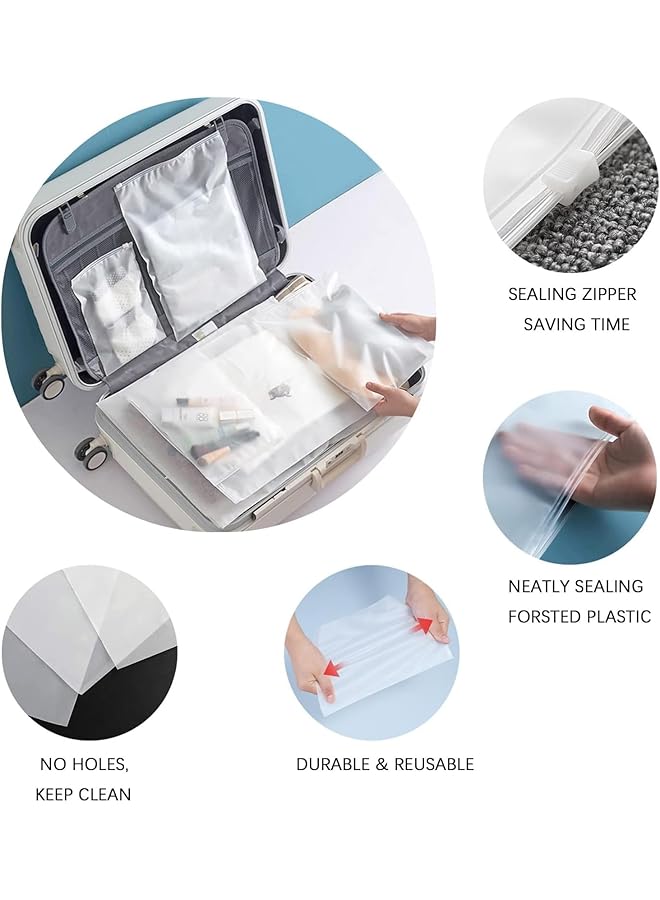 erorex Packing Bag Large Thickened Comforter Quilt Storage Bag Vest Plastic Storage Bags For Moving Collection Carrying Luggage Clothes Storage Bags White 2 25 * 30Cm - Image 3