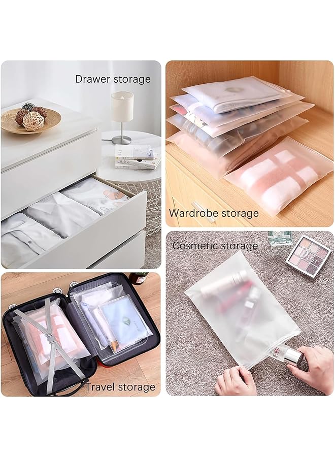 erorex Packing Bag Large Thickened Comforter Quilt Storage Bag Vest Plastic Storage Bags For Moving Collection Carrying Luggage Clothes Storage Bags White 2 25 * 30Cm - Image 4