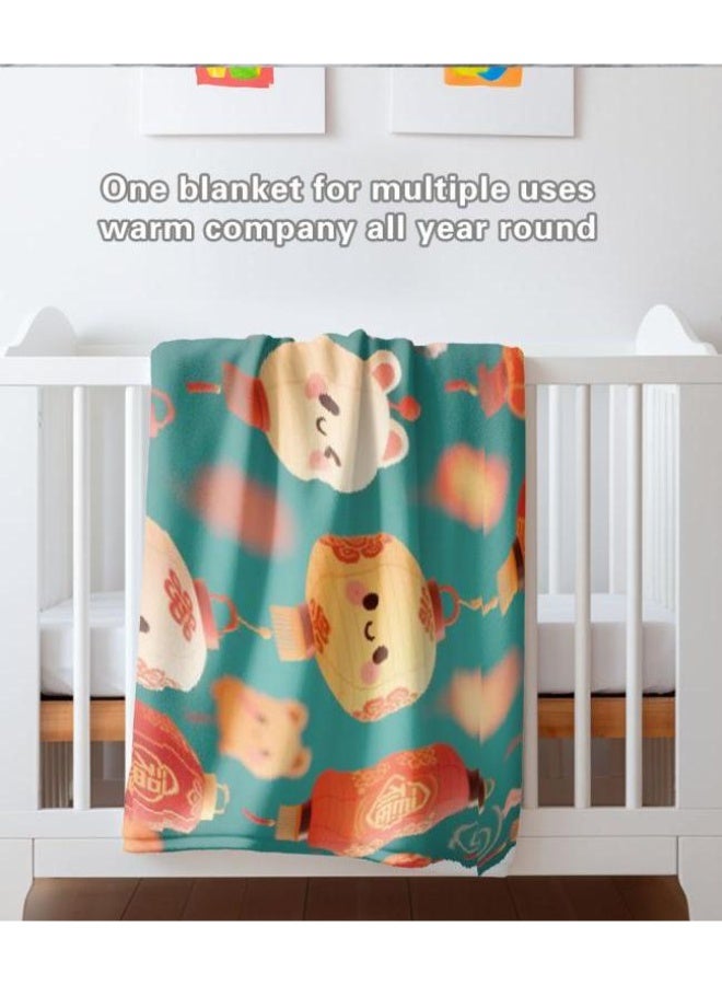 general Flannel thin blanket (warm and comfortable, suitable for sleep, gaming, dust removal and sandproof) 150cm*200cm - 1028 - Image 4