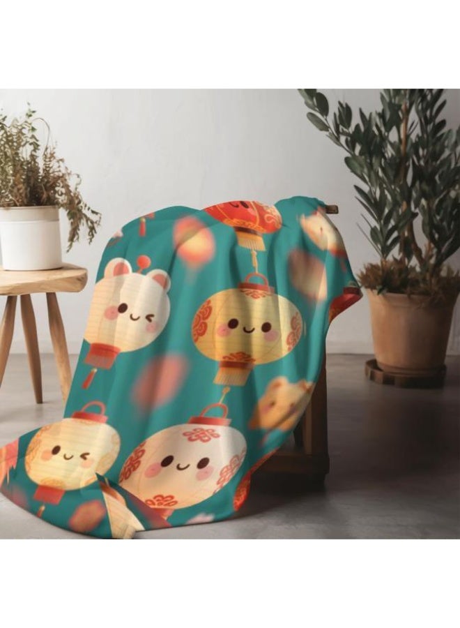 general Flannel thin blanket (warm and comfortable, suitable for sleep, gaming, dust removal and sandproof) 150cm*200cm - 1028 - Image 1