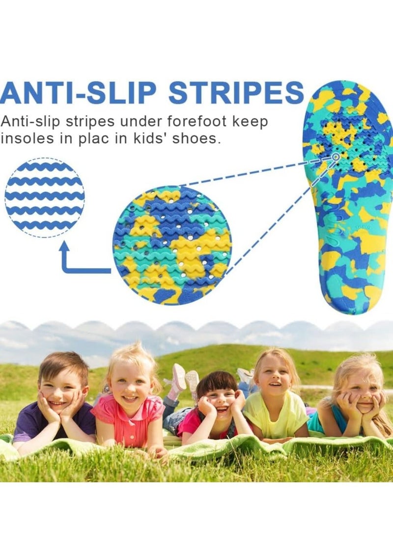 SYOSI Kids Orthotic Cushioning Arch Support Shoe Insoles, Children Pu Foam Inserts for Flat feet, Plantar Fasciitis, Feet Heel Pain Relief - Image 5