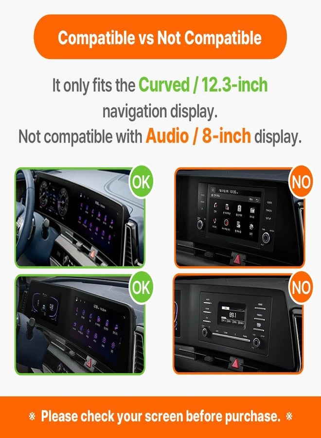 FICS Car Phone Holder for Kia Sportage 2023 2024 2025 with 12.3” Digital Cluster – Custom-Fit Mount for Seamless Integration, Interior Accessories for Navigation, No Adhesive or Tools Required - Image 2