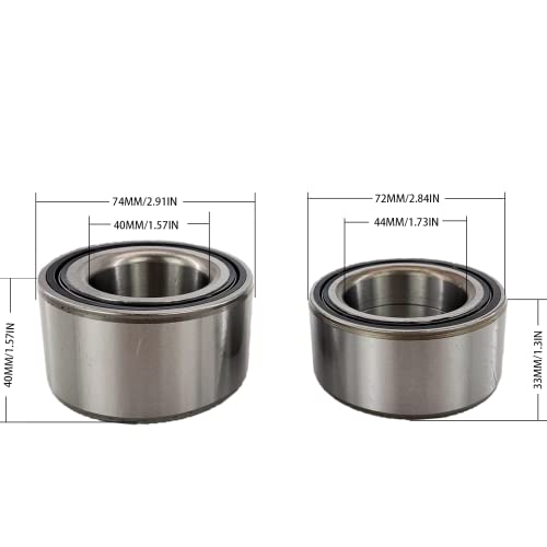 Fudatong Front and Rear Wheel Bearings and Ball Joints 4 Pack Kit Accessories Compatible with Select Polaris Ranger Replace #7061220 7061187 7081505 7081580 7081666 7081924 42-1037 3514635 4+4pcs - Image 3