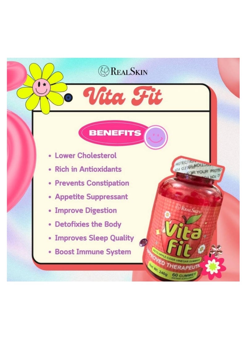 Real Skin Apple Cider keto Gummies Slimming And Detox Gummies And For  - Image 3