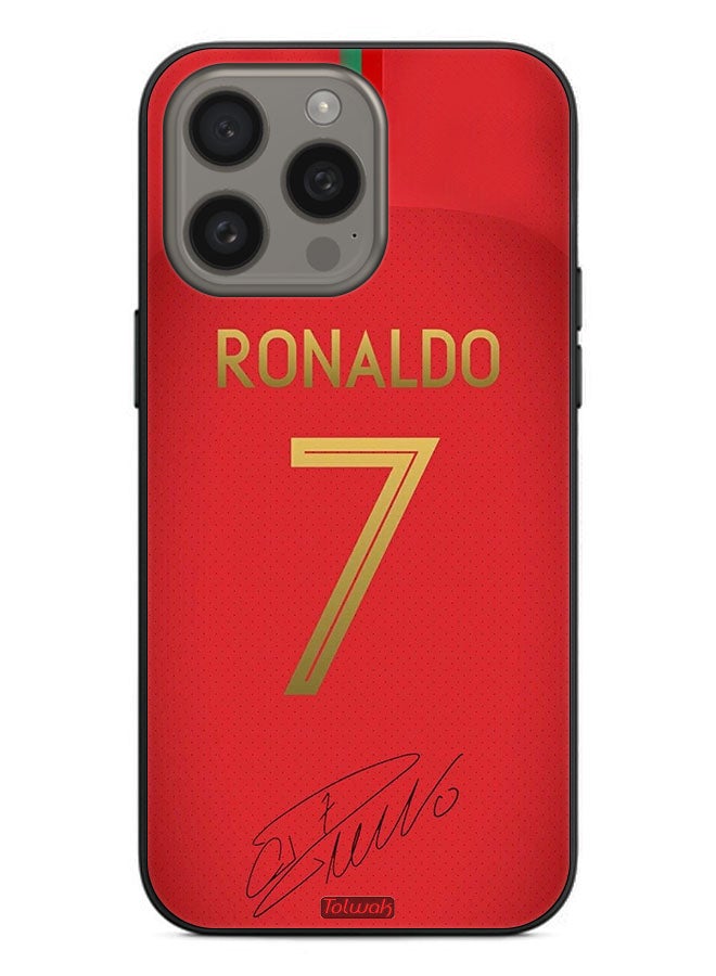 Tolwak Apple iPhone 15 Pro Protective Case Cover Ronaldo 7 - Image 2