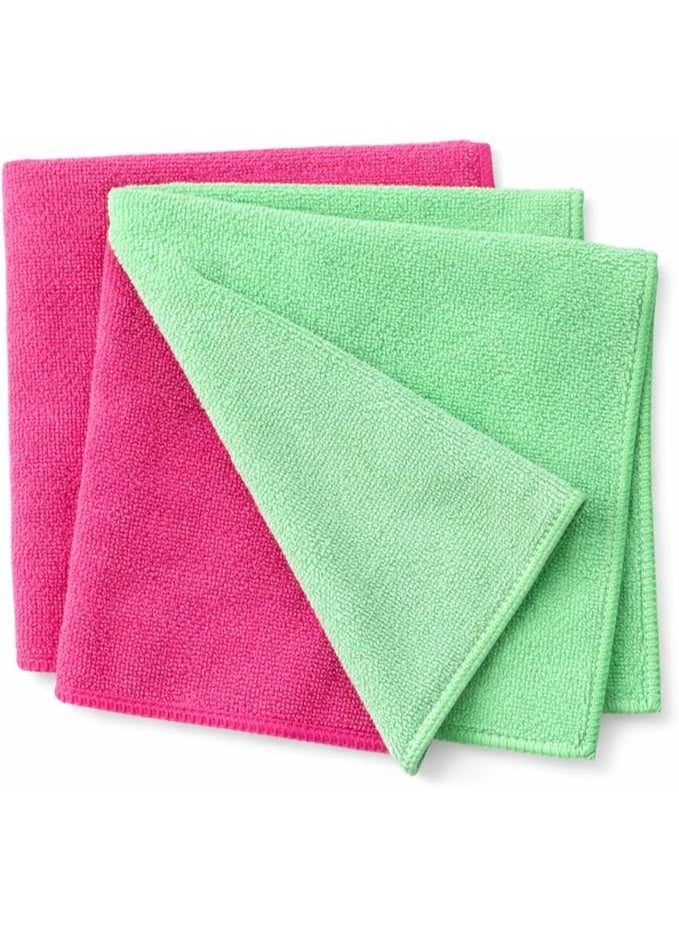 مجموعة من 3 مناشف تنظيف فاخرة من الألياف الدقيقة، مقاس 35 × 35 سم، ناعمة وماصة، بألوان وتصاميم متنوعة، مناسبة للمنزل والمطبخ والسيارات والزجاج. - Image 5
