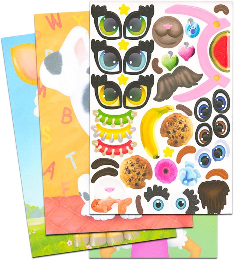 Bendon Publishing Make a Face Sticker Books for Girls Kids Toddlers - Set of 3 Sticker Face Activity Books with over 70 Faces and 450 Stickers Total - Image 3
