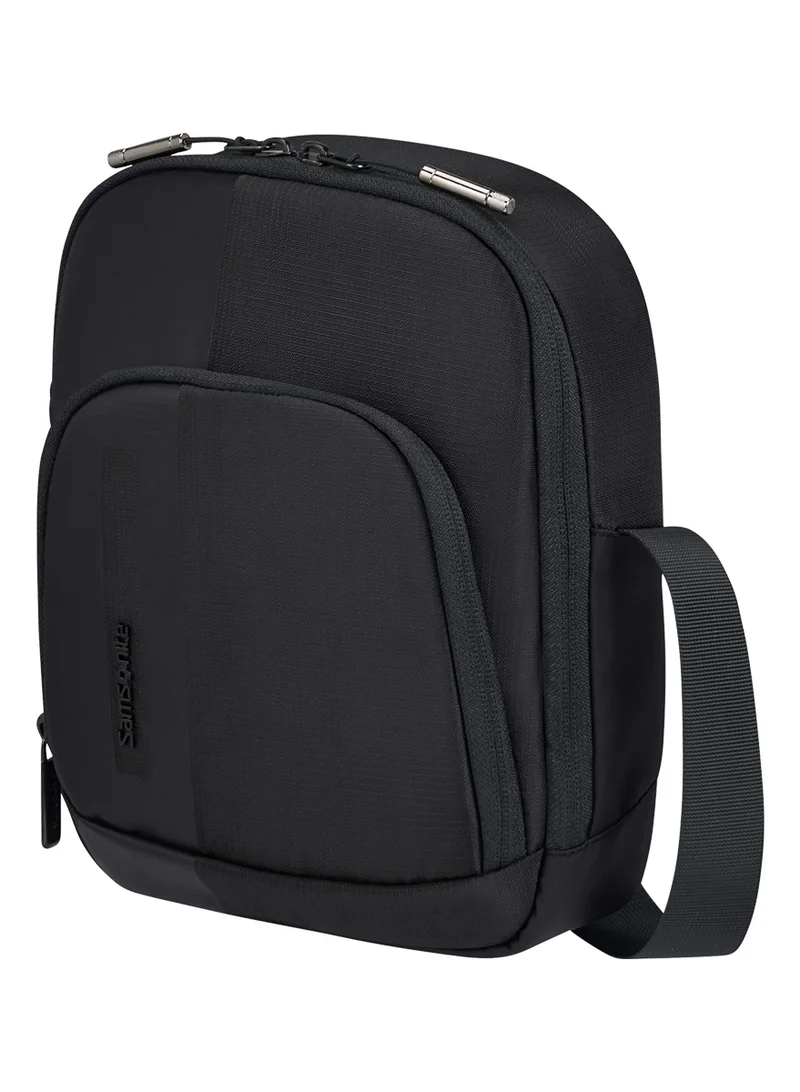 Samsonite Biz2Go 9.7" Crossover, Polyester, Black|Adjustable Strap|RPET|Tablet Compartment - 2 Years International Warranty