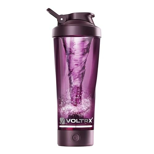 VOLTRX Premium Electric Protein Shaker Bottle, Made with Tritan - BPA Free - 24 oz Vortex Portable Mixer Cup/USB C Rechargeable Shaker Cups for Protein Shakes - Image 1
