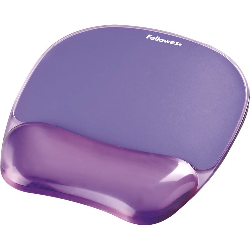 Fellowes Crystals Gel Mouse Pad with Wrist Rest - Purple (91441) - Image 2