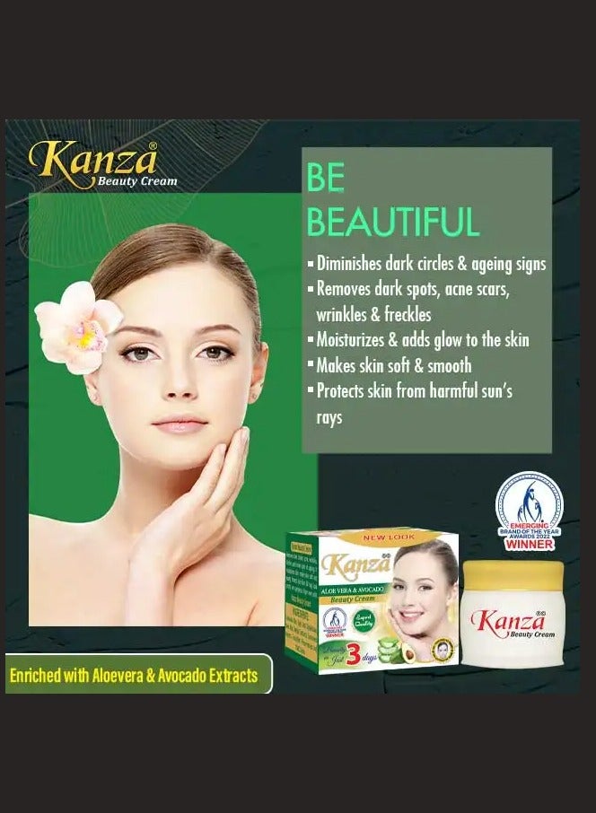 كنزه قطعتين من كريم تبييض البشرة بالصبار والأفوكادو - Image 3