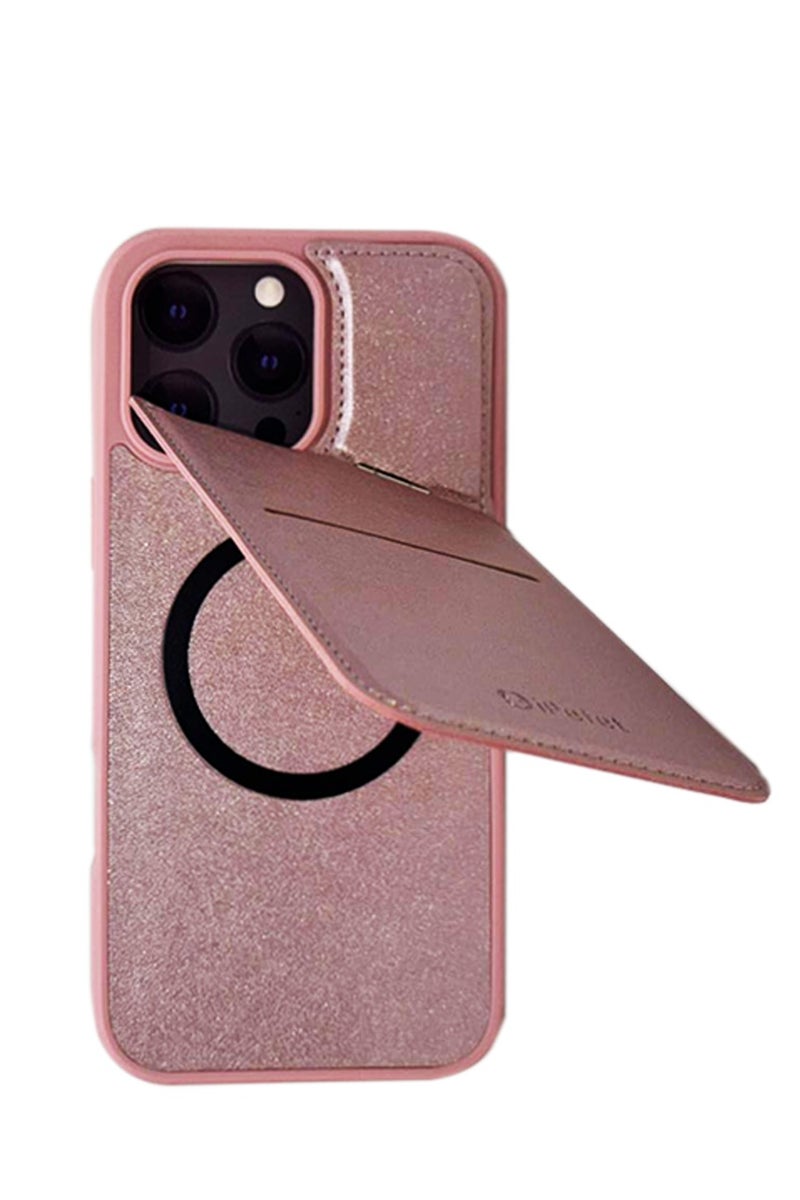 iPEFET PU Leather Case for iPhone 16 Pro Max with Built-in Card Holder and Shock Protection - Image 2