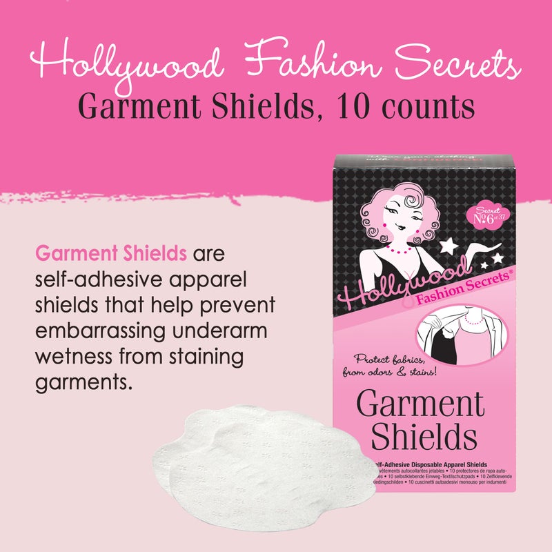 Hollywood Fashion Secrets Hollywood Fashion Secrets Garment Shields, Moisture Wicking Sweat Pads, 10 Count - Image 3