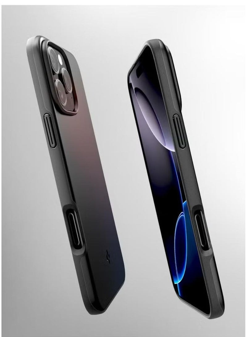 سبايجن غطاء حماية رفيع من MagFit لهاتف iPhone 16 Pro Max MagSafe (2024) - أسود - Image 3