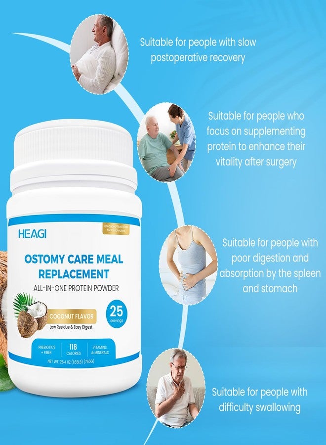 Heagimed Ostomy Care Meal Replacement, Hydrolyzed Protein with Prebiotics & MCTs, Low Sugar, Easy Digest, Balanced Nutrition for Ostomates - Image 5