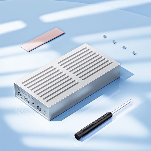 ALYYDBG Aluminum 40Gbps M.2 NVMe SSD Enclosure, 8TB USB-C External Hard Drive for M1 M2 Pro/Max, Support 2280 B&M+M-Key PCIe, Compatible Thunderbolt 3/4 USB 4/3.2/3.1/3.0/2.0 - Image 1