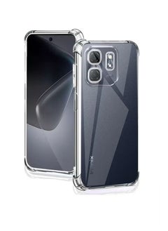 Generic 2 in 1 Infinix Smart 9 / Hot50i Phone Case Cover & Screen Protector - Shockproof Clear Slim TPU Protective Phone Cover & Full Coverage Delicate Touch Tempered Glass Screen Protector for Infinix Hot50i 4G  - Image 2
