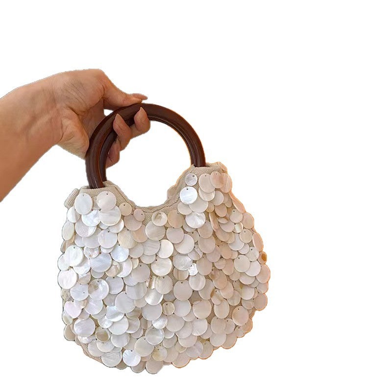 Natural Shell Clutch Bag for Women - Image 2