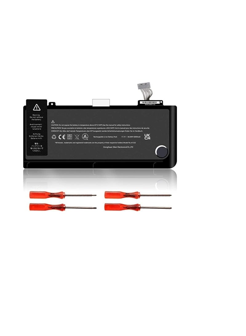 Terabyte Replacement Laptop Battery A1322 A1278 for MacBook Pro 13 Inch (10.95V 6000mAh) - Image 2