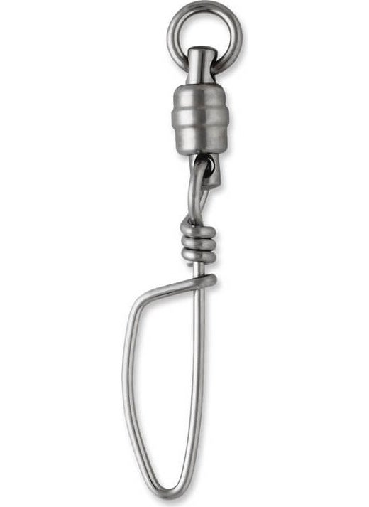 VMC Stainless Steel HD Ball Clip Fishing Rod Swivel Sshdbbtss Standard-No:2 - 3pcs 