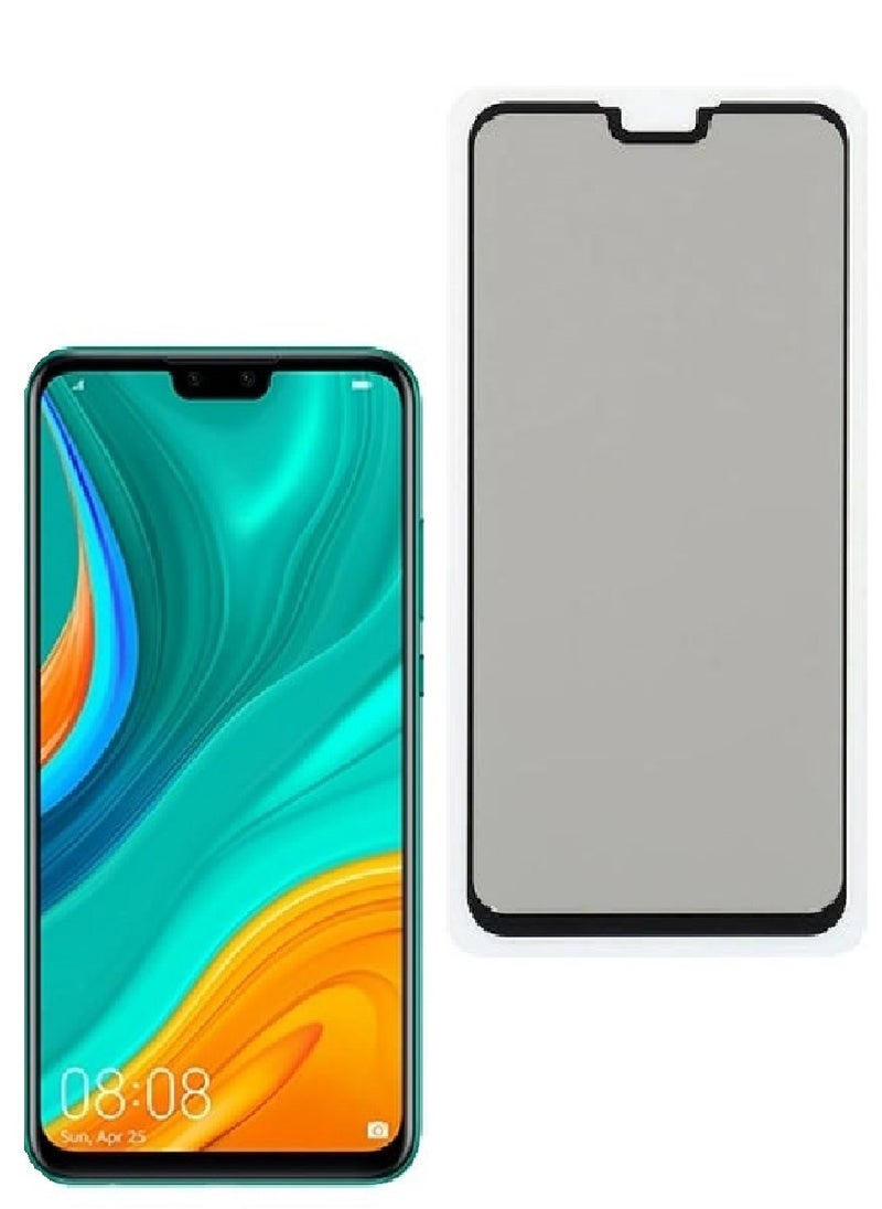 we3 Tempered Glass Screen Protector Anti-Spy Privacy Designed For Huawei Y8s Full Glue Edge to Edge Full Screen Coverage And Bubble Free - Image 1
