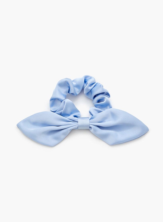 FOREVER 21 Ruched Satin Bow Hair Scrunchie - Image 3