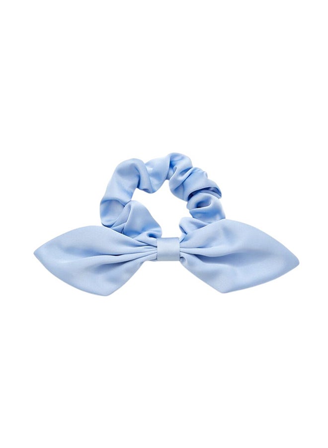 FOREVER 21 Ruched Satin Bow Hair Scrunchie - Image 1