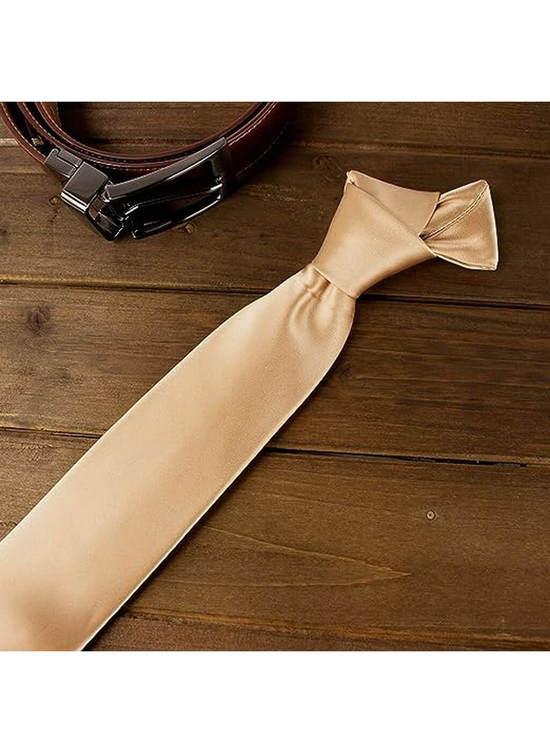 Trenderrs Men's Satin Tie and Handkerchief Set Men's Tie  - Image 3