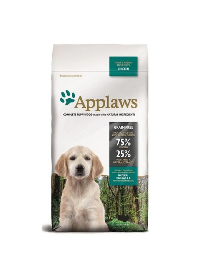 Applaws Hypoallergenic Dry Food with Chicken for Small to Medium Breed Puppies 2 kg
