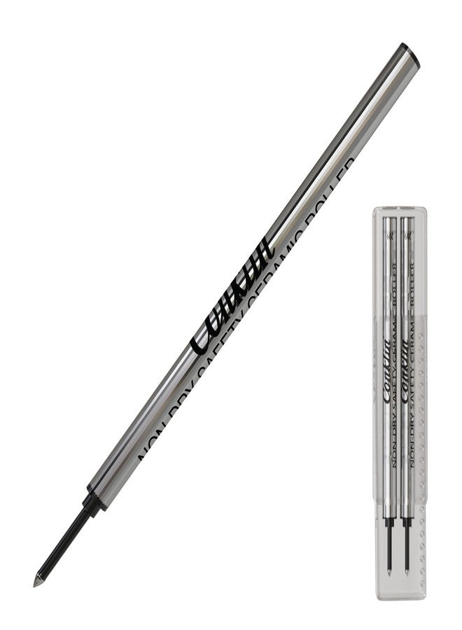 Conklin Non-dry Ceramic Rollerball Refill, Black (2 pcs tube) - Image 1