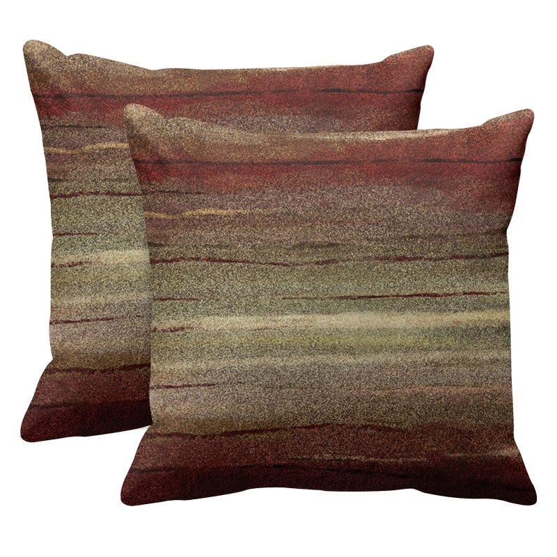 Emvency Set of 2 Throw Pillow Cover Western Tribal Geometric Brown Southwest Decorative Pillow Case Home Decor Square 18 x 18 Inch Pillowcase