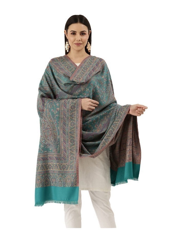 Pashmoda Women Noor Kashmiri Royal Paisley Design Jamawar Shawl (Size: 101 X 203 Cms) - Image 1